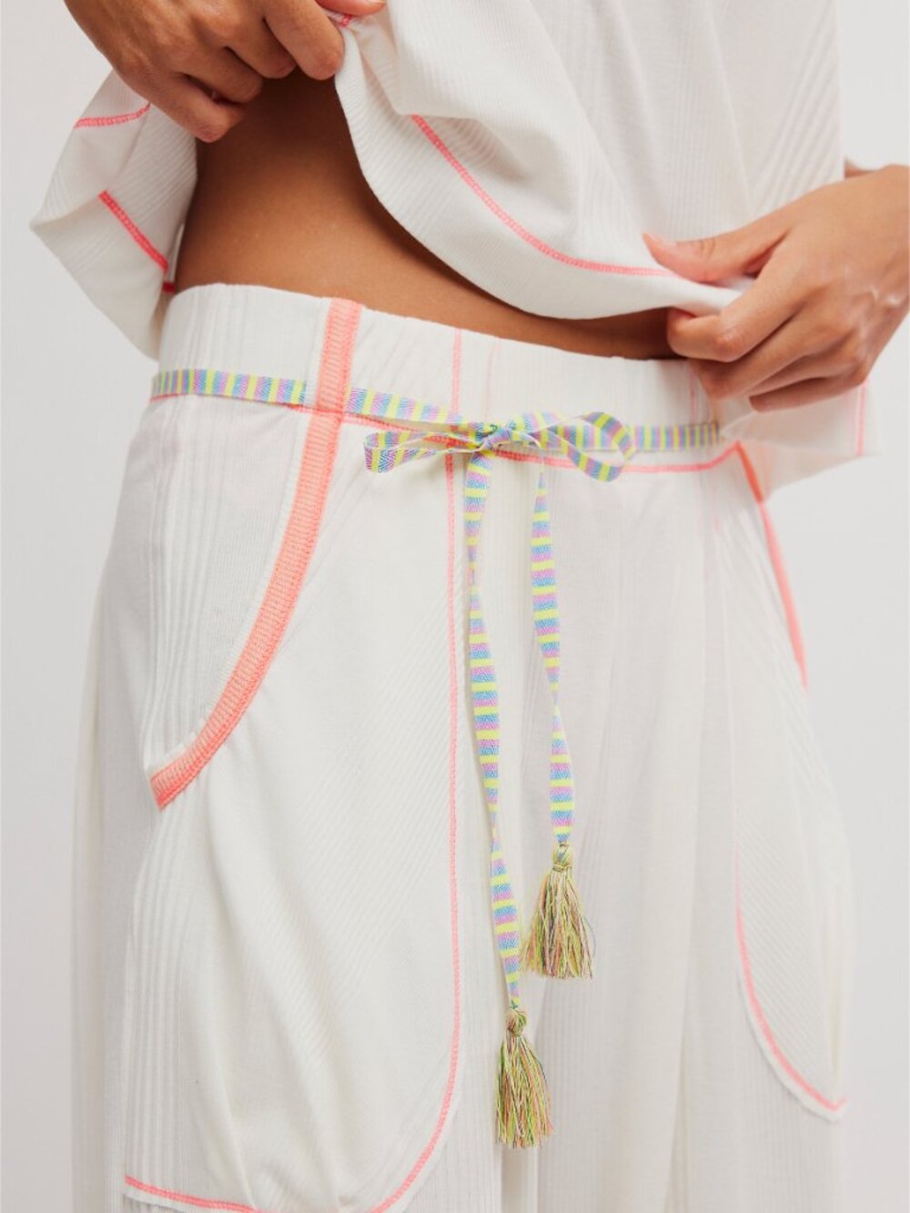 FREE PEOPLE Weekender Lounge Set / Ivory Combo - Picture 8 of 10